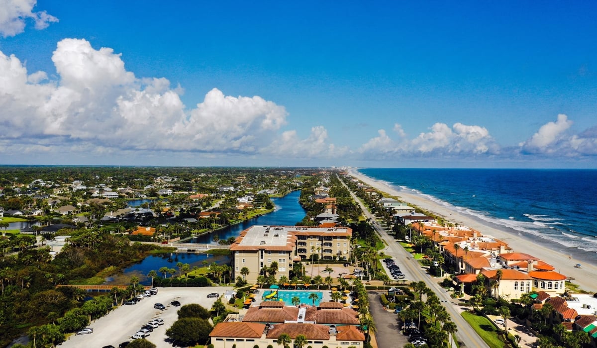 Ponte Vedra Beach homes and shoreline